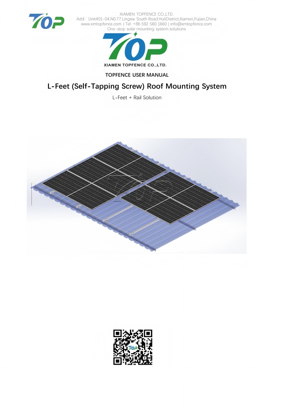 Manual del usuario del sistema de pies en L TOPFence