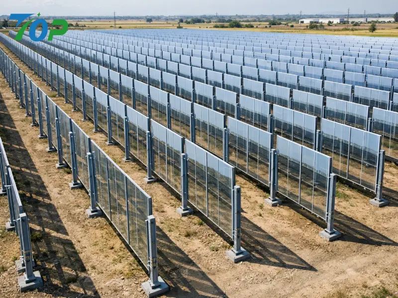 Sistema de montaje solar bifacial vertical: el secreto para una utilización del suelo un 30% mayor