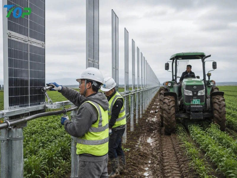 Cómo los sistemas solares verticales reducen la huella de carbono agrícola