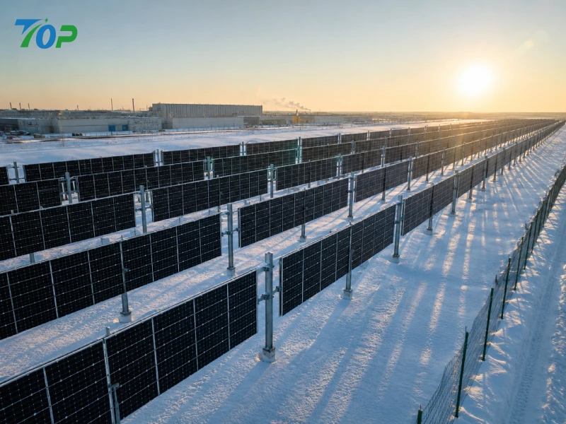 Energía solar vertical en regiones nevadas: ventajas de ingeniería de los sistemas fotovoltaicos verticales en condiciones invernales
