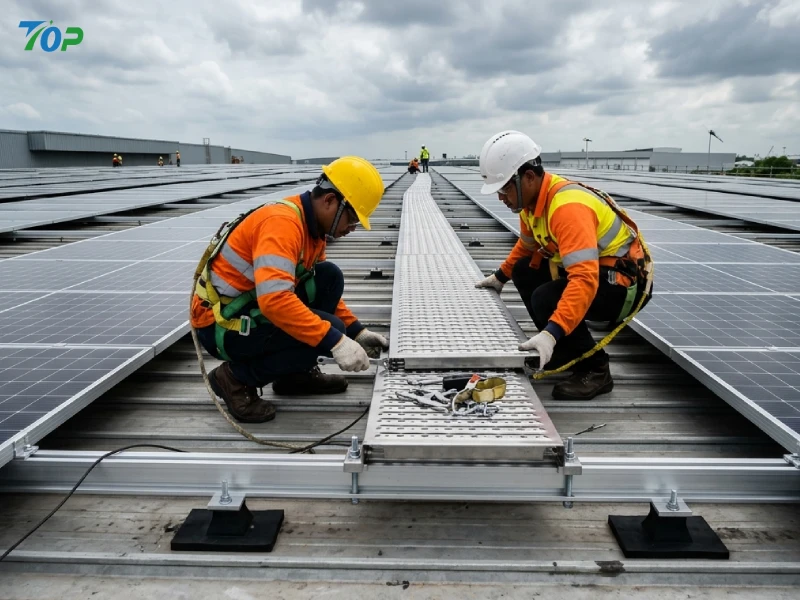Pasarelas de mantenimiento industrial para techos de fábricas: estándares de cumplimiento, seguridad estructural y guía de diseño EPC compatible con energía solar