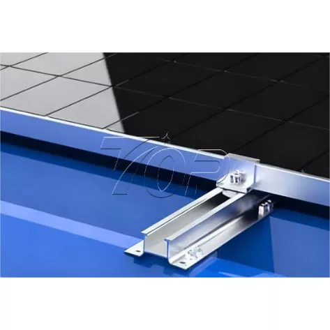 Mini riel de montaje de panel solar de aluminio
