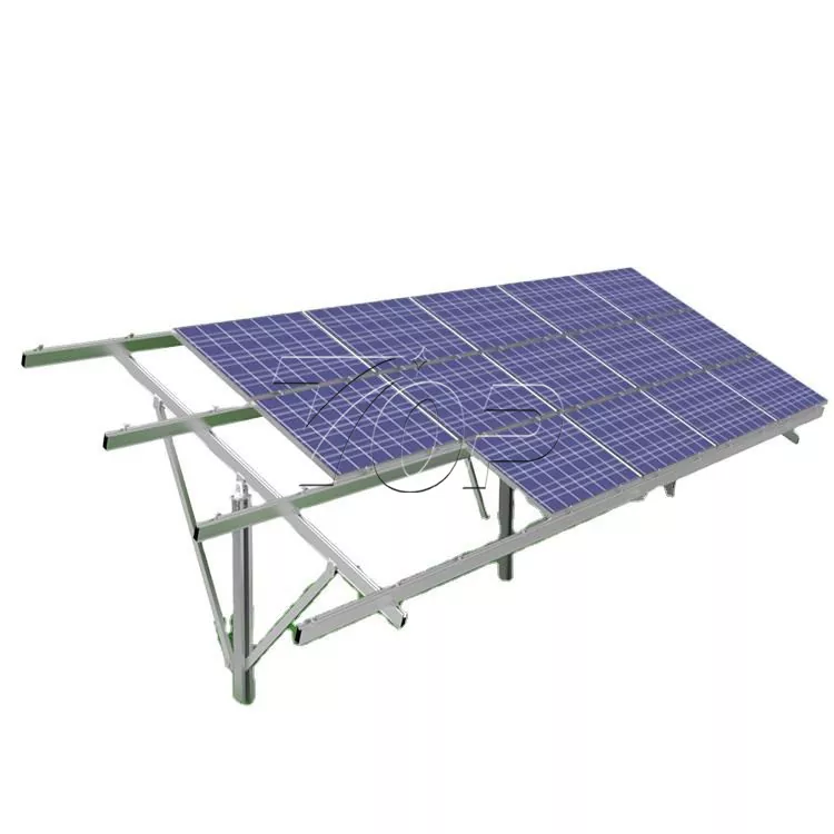Sistema de montaje en tierra de una sola pila para paneles solares