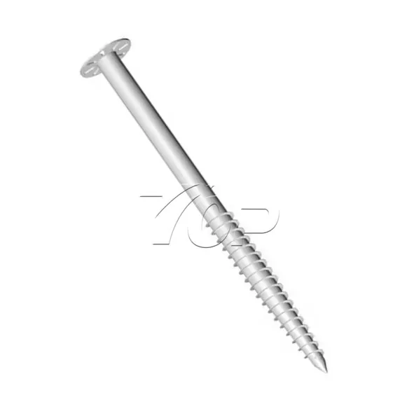 Tornillo de tierra solar para montaje en base sólida