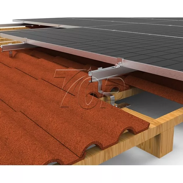 Montaje solar para techo de tejas