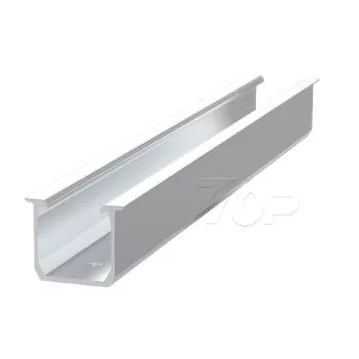 Riel de aluminio tipo U para sistema de montaje de paneles solares